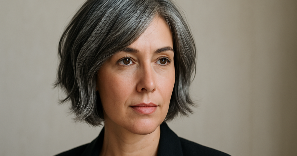 Comment réussir un balayage gris sur cheveux courts ?
