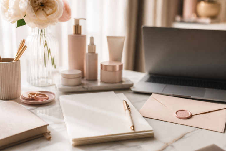 Courrier professionnel dans le secteur de la beauté