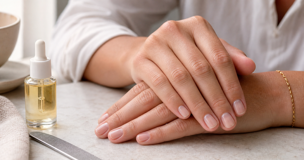 Gainage des ongles : le renfort qui garde ta longueur naturelle