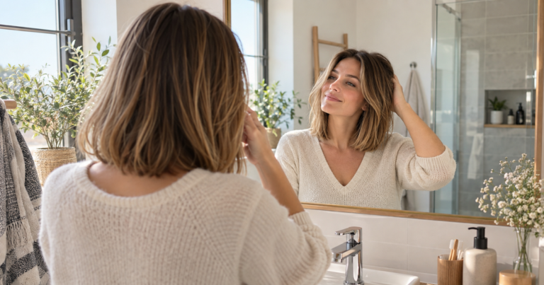 Coupe mi-longue pour cheveux fins : garder du volume