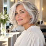 Quelle coupe choisir avec des cheveux blancs après 50 ans ?
